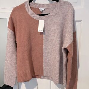 Splendid Amy Colorblock Crewneck Sweater
Color: Mauve
Size: Large
NWT
